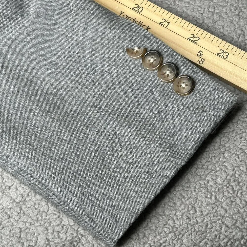 Lauren Ralph Lauren Blazer Mens 40R Gray Wool Blend Two Button Sport Coat